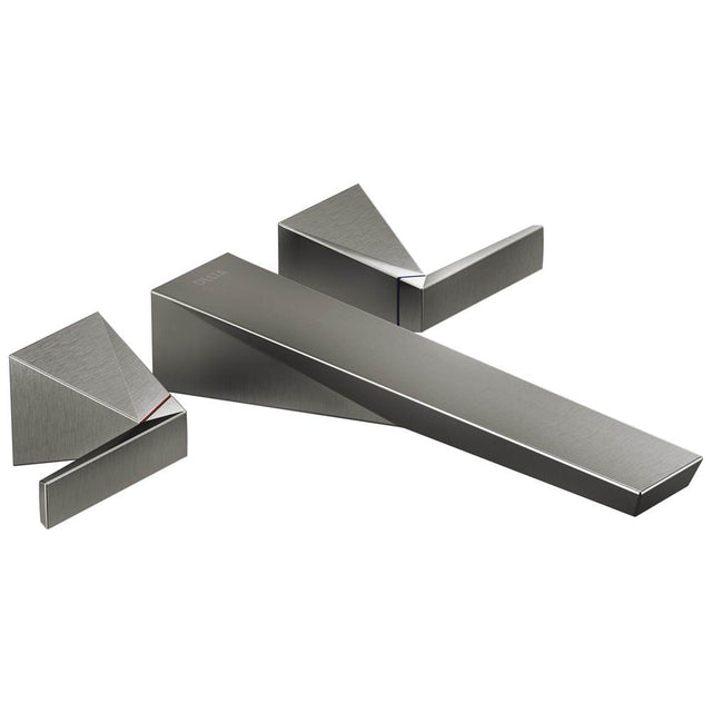 Delta Faucet - TrillianE Wall Mount Tub Filler Trim - LumicoatÂ® Black Stainless