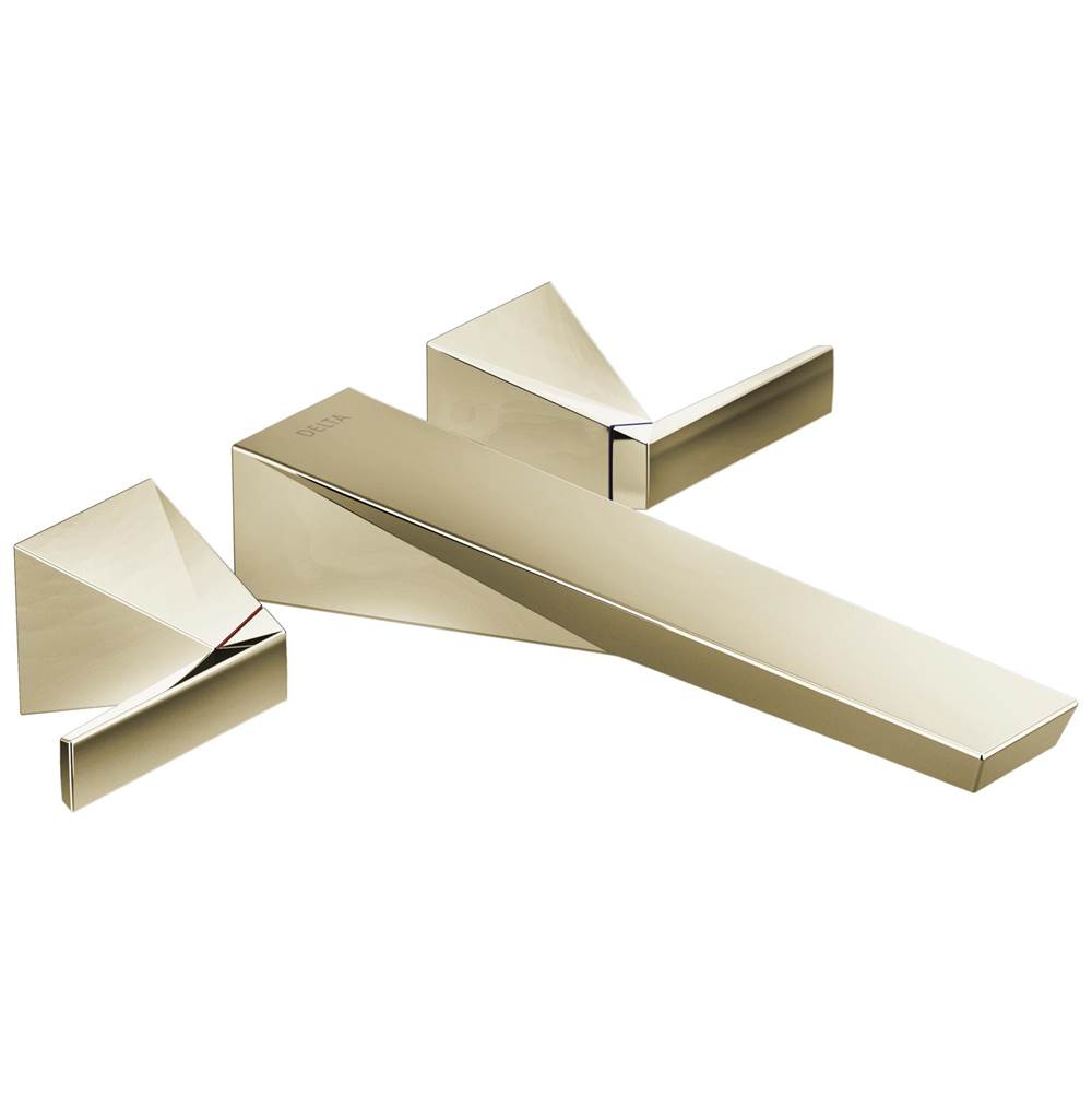 Delta Faucet - TrillianE Wall Mount Tub Filler Trim - LumicoatÂ® Polished Nickel