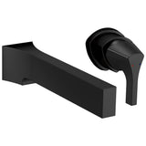 Delta Faucet - Zura Single Handle Wall Mount Bathroom Faucet Trim - Matte Black