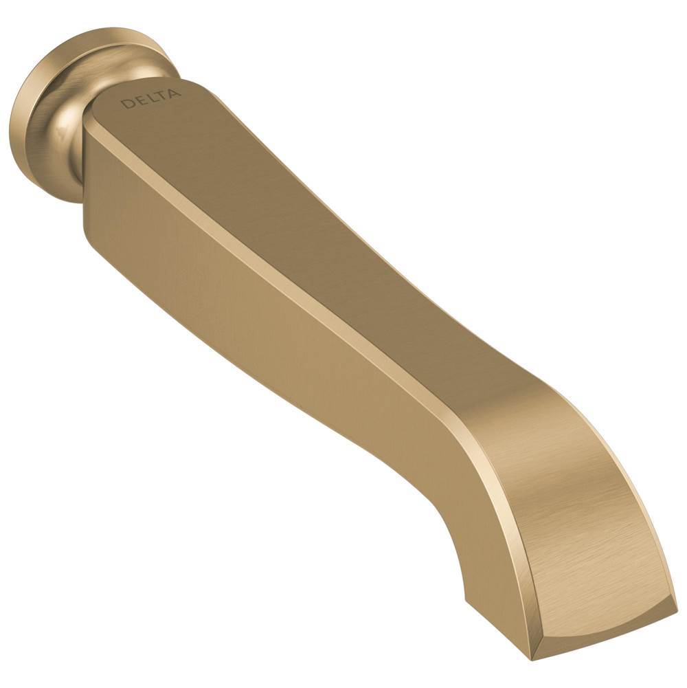 Delta Faucet - DorvalE Two Handle Wall Mount Tub Filler - Less Handles - Champagne Bronze