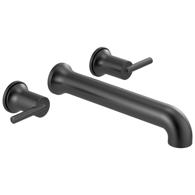 Delta Faucet - Trinsic Wall Mounted Tub Filler - Matte Black