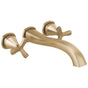 Delta Faucet - Stryke Wall Mounted Tub Filler - Lumicoat Champagne Bronze