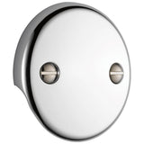 Delta Faucet - Universal Showering Components Overflow Plate - 2 Hole Tub Drain - Chrome