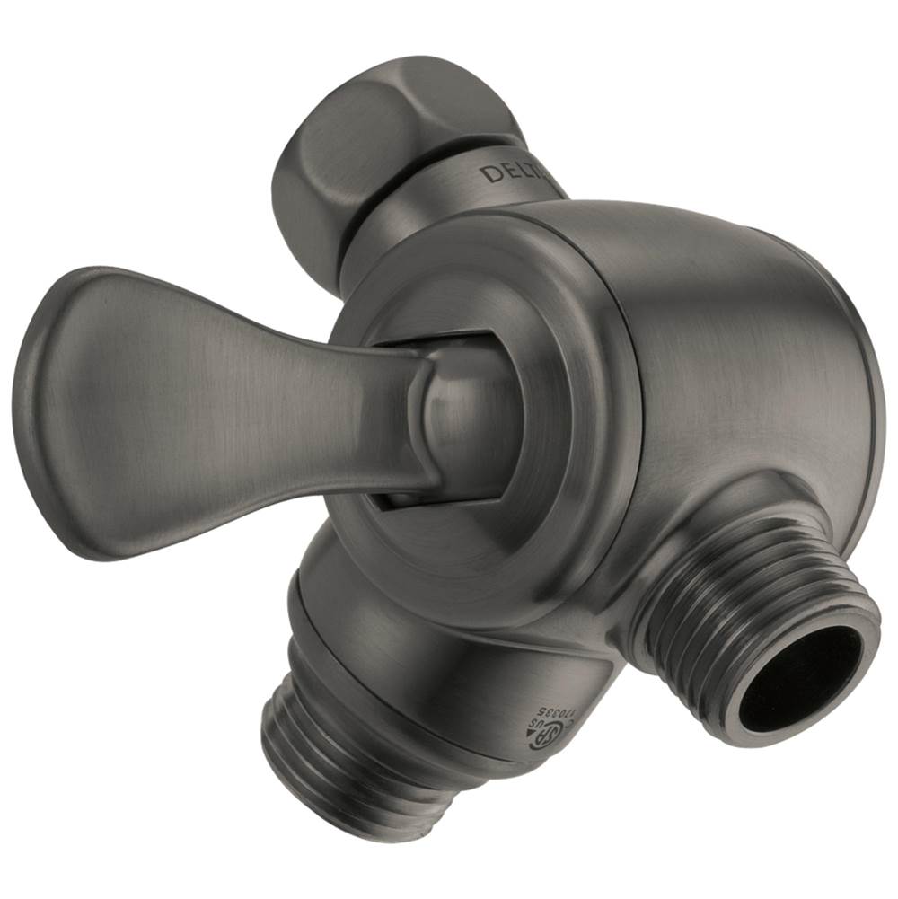 Delta Faucet - Universal Showering Components 3-Way Shower Arm Diverter for Hand Shower - Black Stainless