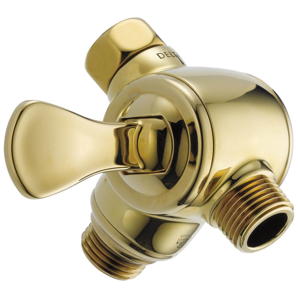 Delta Faucet - Universal Showering Components 3-Way Shower Arm Diverter for Hand Shower - Polished Brass