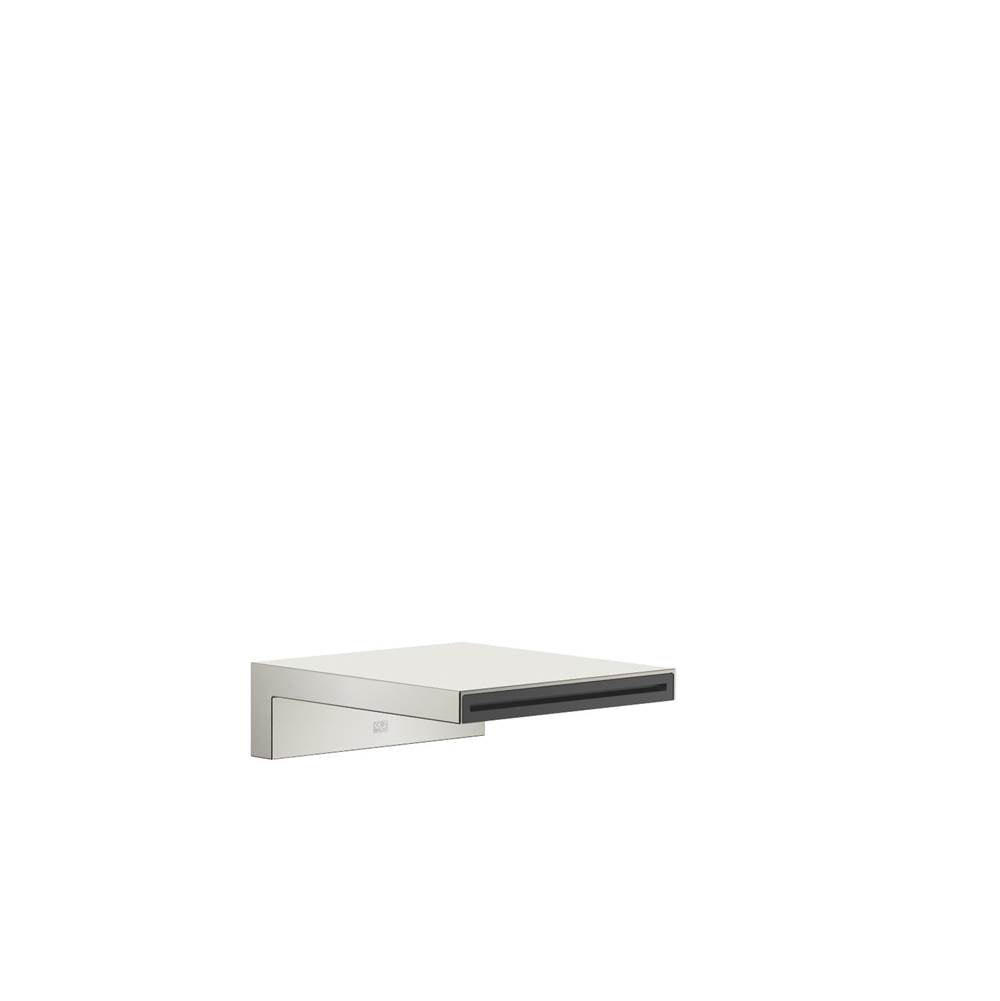 Dornbracht - Deque Cascade Tub Spout For Wall-Mounted Installation In Platinum Matte - Platinum Matte