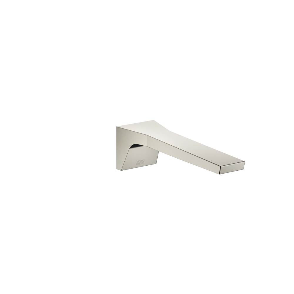 Dornbracht - CL.1 Lavatory Spout, Wall-Mounted Without Drain In Platinum Matte - Platinum Matte