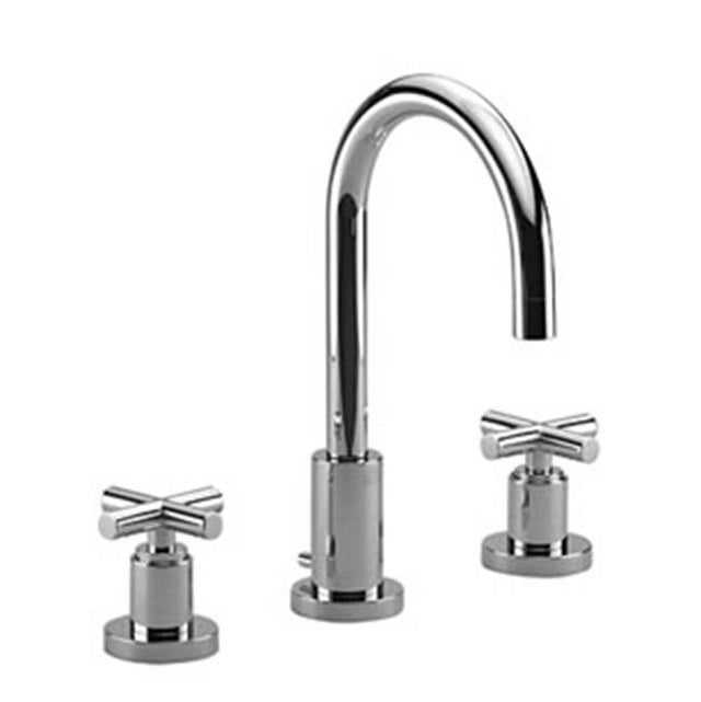 Dornbracht - Tara Three-Hole Lavatory Mixer With Drain In Dark Platinum Matte - Dark platinum matte