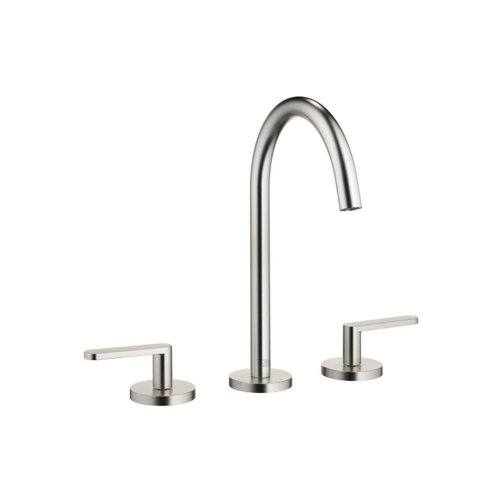 Dornbracht - Meta Three-Hole Lavatory Mixer With Drain In Platinum Matte - Platinum Matte