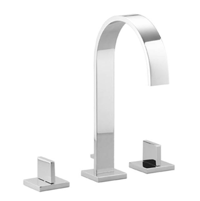Dornbracht - MEM Three-Hole Lavatory Mixer With Drain In Dark Platinum Matte - Dark platinum matte
