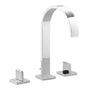 Dornbracht - MEM Three-Hole Lavatory Mixer With Drain In Dark Platinum Matte - Dark platinum matte