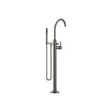 Dornbracht - VAIA Single-Lever Tub Mixer For Freestanding Installation With Hand Shower Set In Dark Platinum Matte - Dark platinum matte