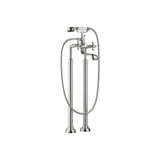 Dornbracht - Madison Two-Hole Tub Mixer For Freestanding Installation With Hand Shower Set In Platinum Matte - Platinum Matte