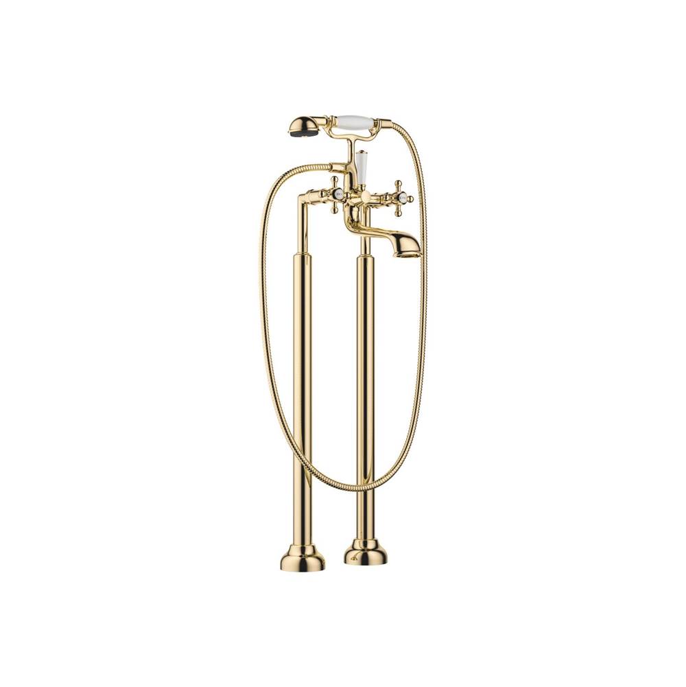Dornbracht - Madison Two-Hole Tub Mixer For Freestanding Installation With Hand Shower Set In Durabrass - Durabrass