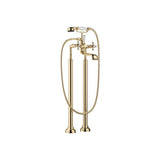 Dornbracht - Madison Two-Hole Tub Mixer For Freestanding Installation With Hand Shower Set In Durabrass - Durabrass