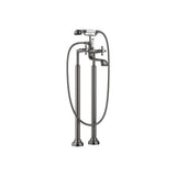 Dornbracht - Madison Two-Hole Tub Mixer For Freestanding Installation With Hand Shower Set In Dark Platinum Matte - Dark platinum matte