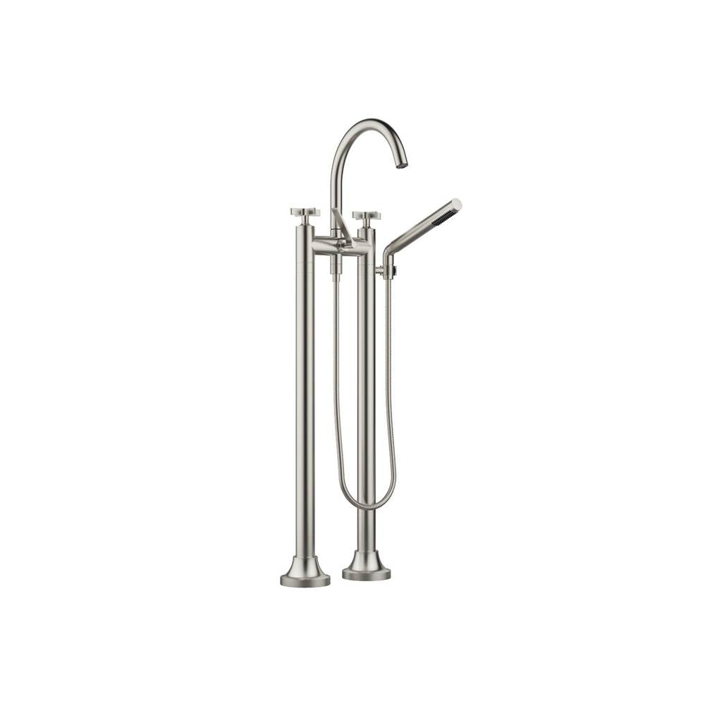 Dornbracht - VAIA Two-Hole Tub Mixer For Freestanding Installation With Hand Shower Set In Platinum Matte - Platinum Matte