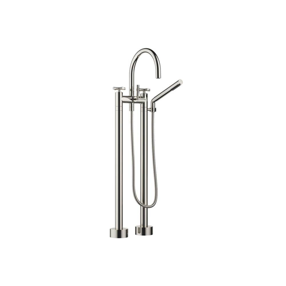 Dornbracht - Tara Two-Hole Tub Mixer For Freestanding Installation With Hand Shower Set In Platinum - Platinum
