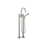 Dornbracht - Tara Two-Hole Tub Mixer For Freestanding Installation With Hand Shower Set In Platinum - Platinum