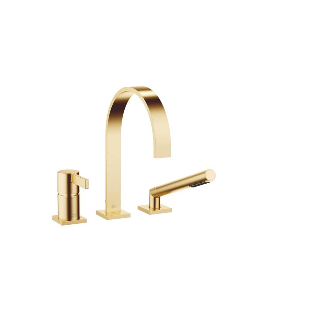 Dornbracht - MEM Three-Hole Single-Lever Tub Mixer For Deck-Mounted Tub Installation In Brushed Durabrass - Brushed Durabrass