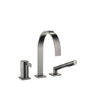 Dornbracht - MEM Three-Hole Single-Lever Tub Mixer For Deck-Mounted Tub Installation In Dark Platinum Matte - Dark platinum matte