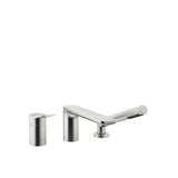 Dornbracht - Lisse Three-Hole Single-Lever Tub Mixer For Deck-Mounted Tub Installation In Platinum Matte - Platinum Matte