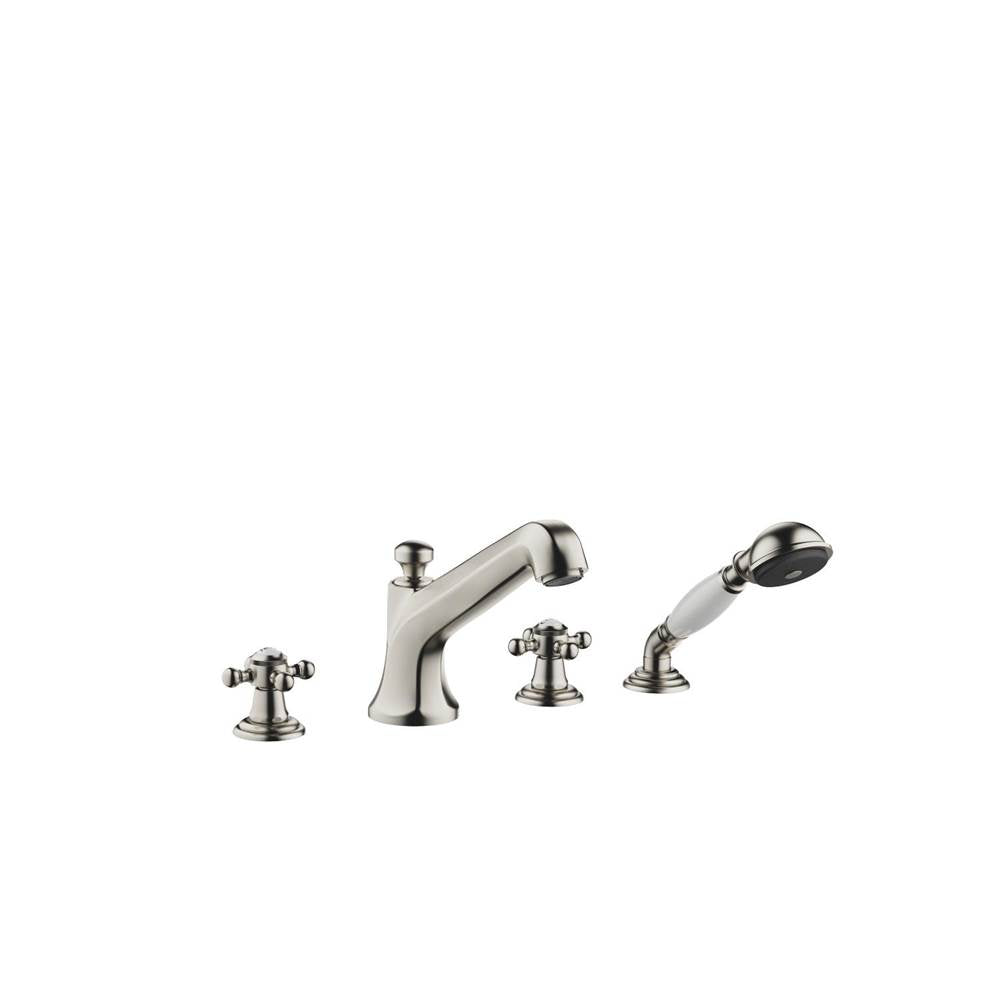Dornbracht - Madison Deck-Mounted Tub Mixer, With Hand Shower Set For Deck-Mounted Tub Installation In Platinum Matte - Platinum Matte