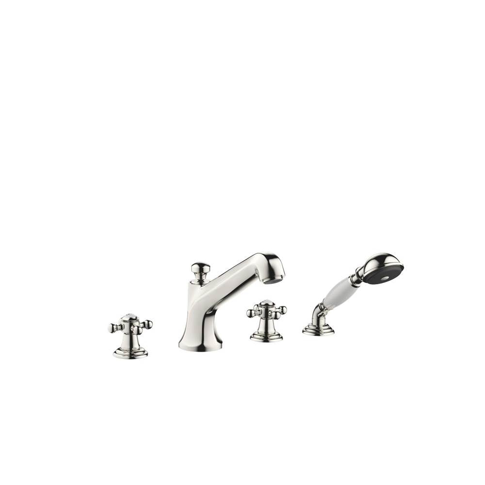 Dornbracht - Madison Deck-Mounted Tub Mixer, With Hand Shower Set For Deck-Mounted Tub Installation In Platinum - Platinum