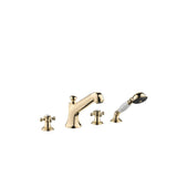 Dornbracht - Madison Deck-Mounted Tub Mixer, With Hand Shower Set For Deck-Mounted Tub Installation In Durabrass - Durabrass