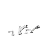 Dornbracht - Madison Flair Deck-Mounted Tub Mixer, With Hand Shower Set For Deck-Mounted Tub Installation In Polished Chrome - Polished Chrome