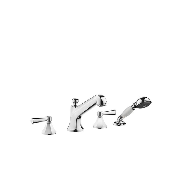 Dornbracht - Madison Flair Deck-Mounted Tub Mixer, With Hand Shower Set For Deck-Mounted Tub Installation In Polished Chrome - Polished Chrome