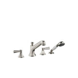 Dornbracht - Madison Flair Deck-Mounted Tub Mixer, With Hand Shower Set For Deck-Mounted Tub Installation In Platinum Matte - Platinum Matte