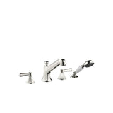 Dornbracht - Madison Flair Deck-Mounted Tub Mixer, With Hand Shower Set For Deck-Mounted Tub Installation In Platinum - Platinum