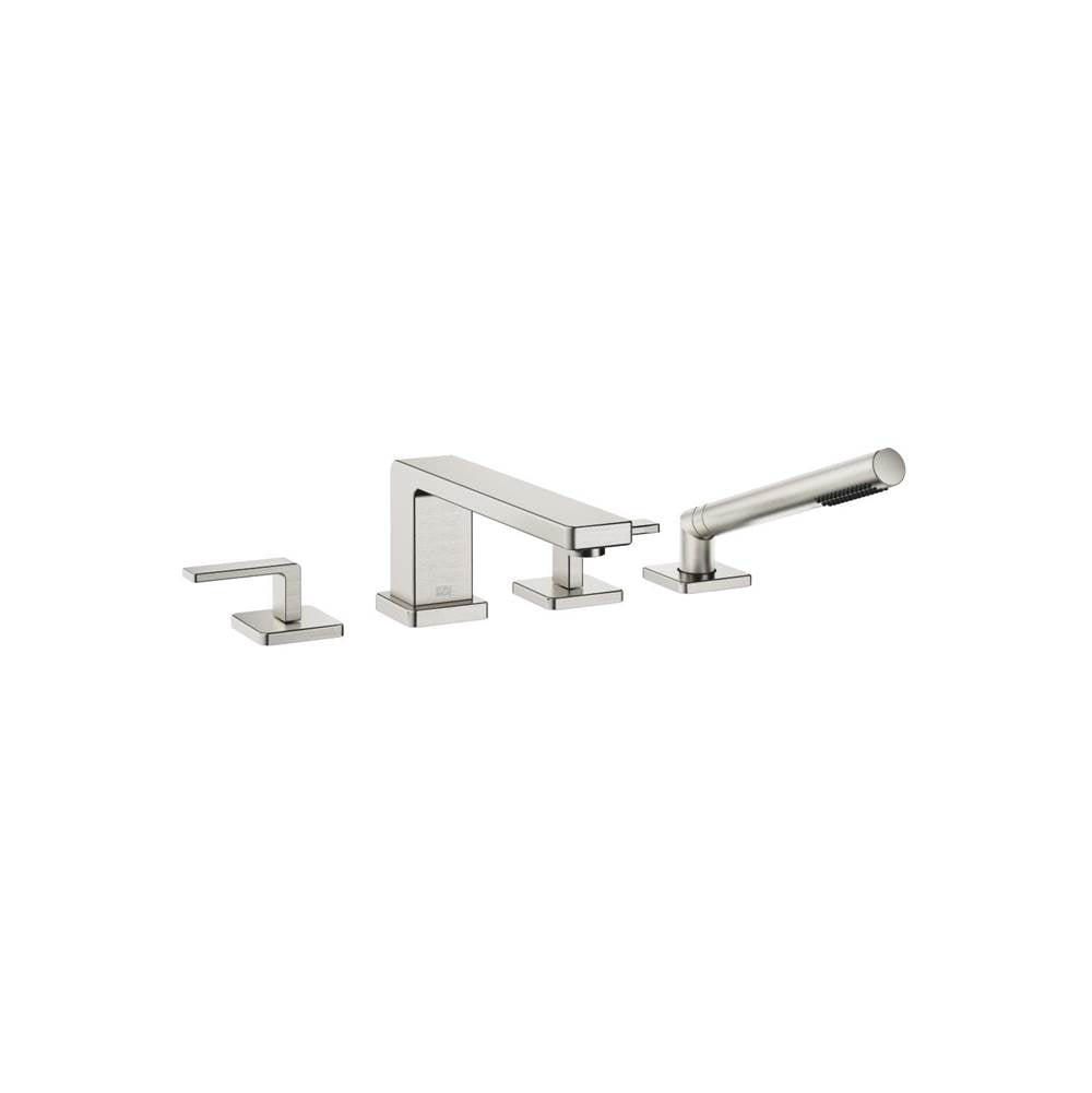 Dornbracht - LULU Deck-Mounted Tub Mixer, With Hand Shower Set For Deck-Mounted Tub Installation In Platinum Matte - Platinum Matte
