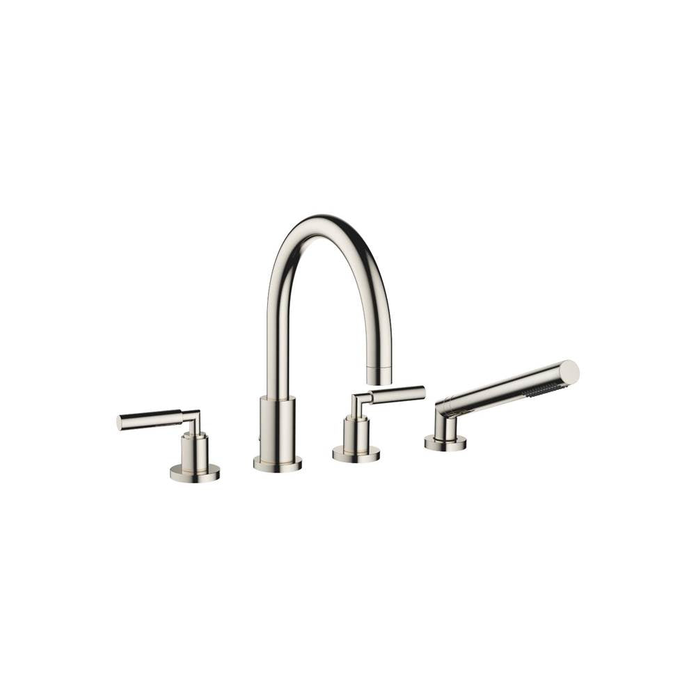 Dornbracht - Tara Deck-Mounted Tub Mixer, With Hand Shower Set For Deck-Mounted Tub Installation In Platinum - Platinum