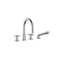 Dornbracht - Tara Deck-Mounted Tub Mixer, With Hand Shower Set For Deck-Mounted Tub Installation In Polished Chrome - Polished Chrome