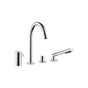 Dornbracht - Meta Deck-Mounted Tub Mixer, With Hand Shower Set For Deck-Mounted Tub Installation In Polished Chrome - Polished Chrome