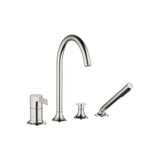 Dornbracht - VAIA Deck-Mounted Tub Mixer, With Hand Shower Set For Deck-Mounted Tub Installation In Platinum Matte - Platinum Matte