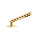Dornbracht - Symetrics Hand Shower Set For Deck-Mounted Tub Installation In Brushed Durabrass - Brushed Durabrass