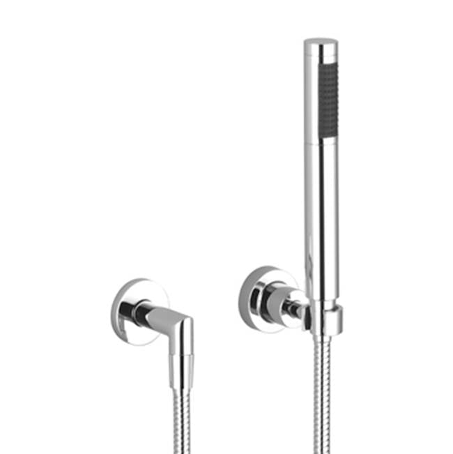 Dornbracht - Hand Shower Set With Individual Flanges In Dark Platinum Matte - Dark platinum matte
