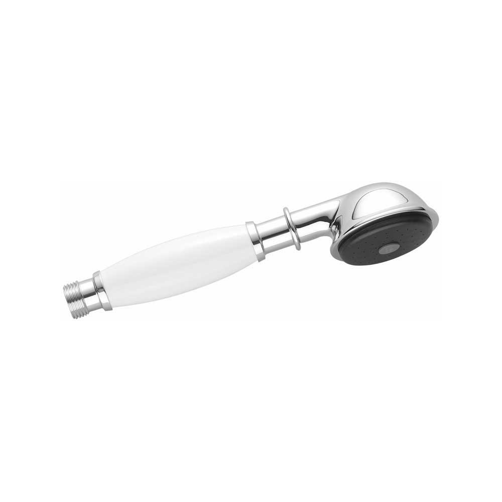 Dornbracht - Madison Metal Hand Shower With Porcelain (White) Handle In Dark Platinum Matte - Dark platinum matte