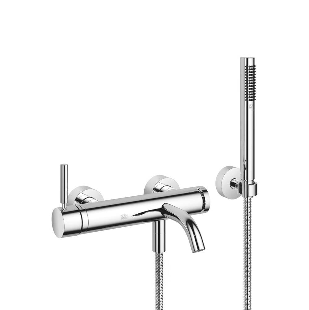 Dornbracht - Meta Single-Lever Tub Mixer For Wall-Mounted Installation With Hand Shower Set In Polished Chrome - Polished Chrome