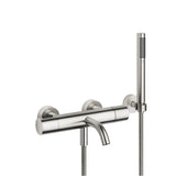 Dornbracht - Tub Thermostat For Wall-Mounted Installation With Hand Shower Set In Platinum Matte - Platinum Matte