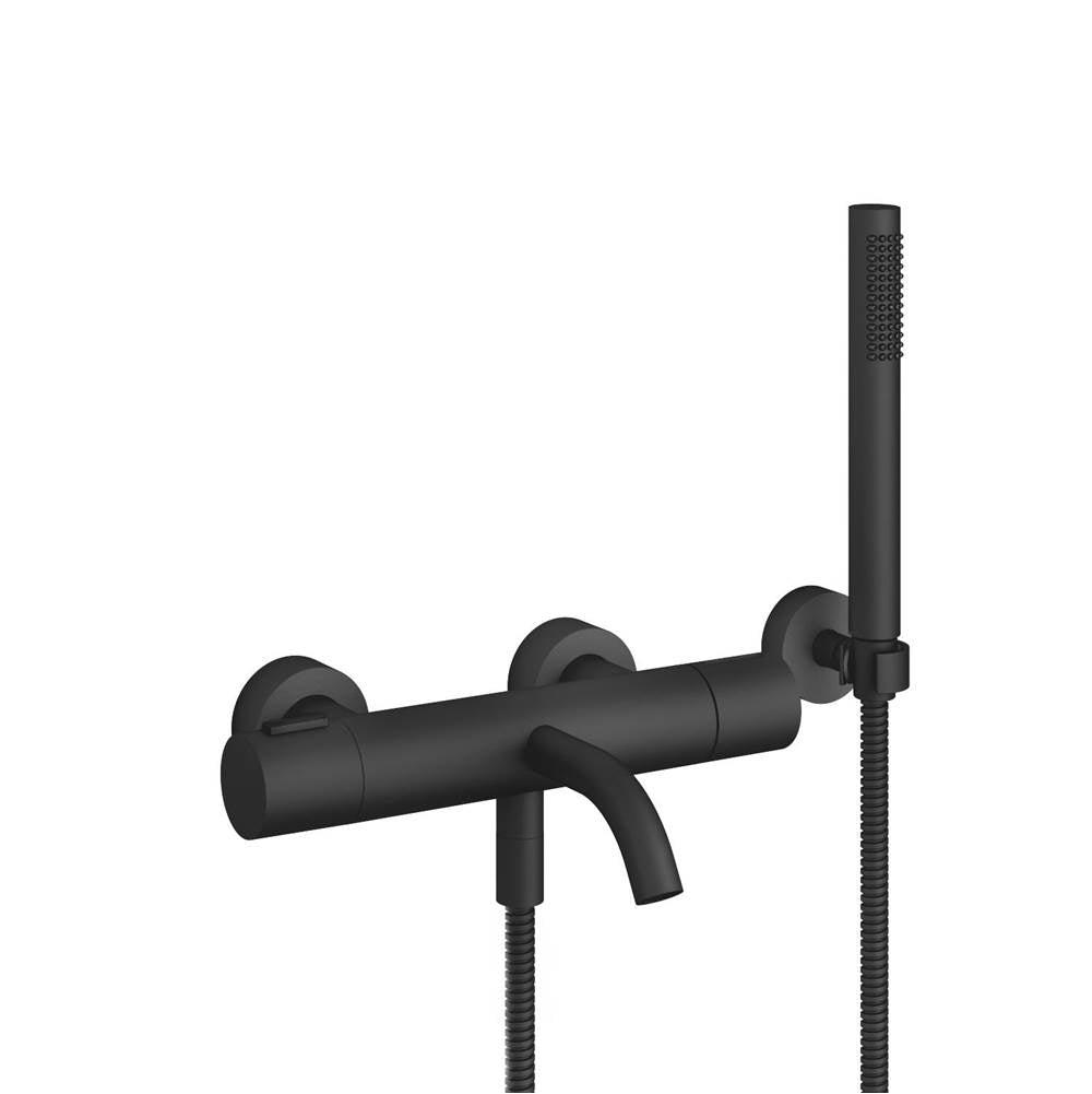 Dornbracht - Tub Thermostat For Wall-Mounted Installation With Hand Shower Set In Black Matte - Black Matte