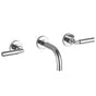 Dornbracht - Tara Wall-Mounted Three-Hole Lavatory Mixer Without Drain In Dark Platinum Matte - Dark platinum matte