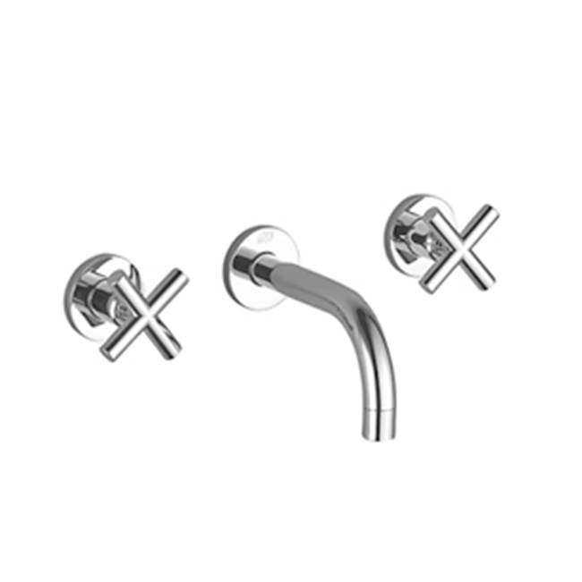 Dornbracht - Tara Wall-Mounted Three-Hole Lavatory Mixer Without Drain In Dark Platinum Matte - Dark platinum matte