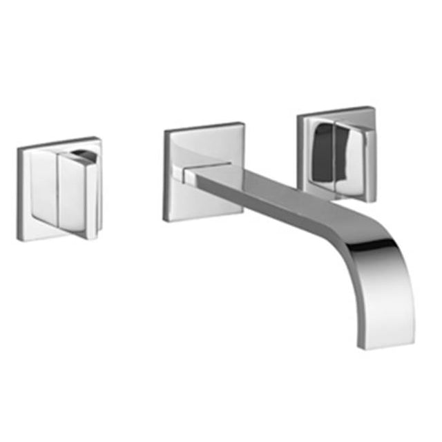 Dornbracht - MEM Wall-Mounted Three-Hole Lavatory Mixer Without Drain In Dark Platinum Matte - Dark platinum matte