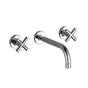 Dornbracht - Tara Wall-Mounted Three-Hole Lavatory Mixer Without Drain In Dark Platinum Matte - Dark platinum matte
