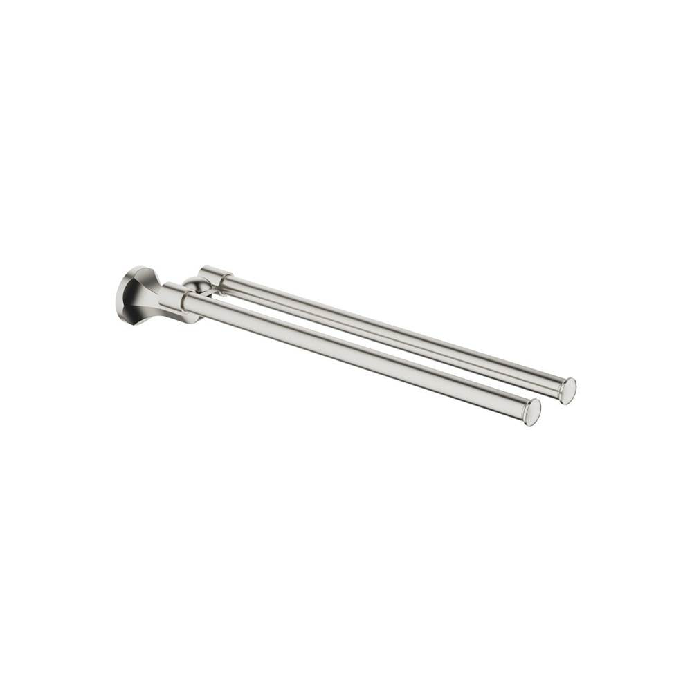 Dornbracht - Madison Towel Bar Two-Piece Pivotable In Platinum Matte - Platinum Matte