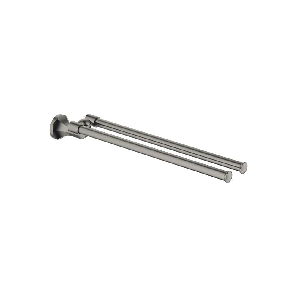 Dornbracht - Madison Towel Bar Two-Piece Pivotable In Dark Platinum Matte - Dark platinum matte